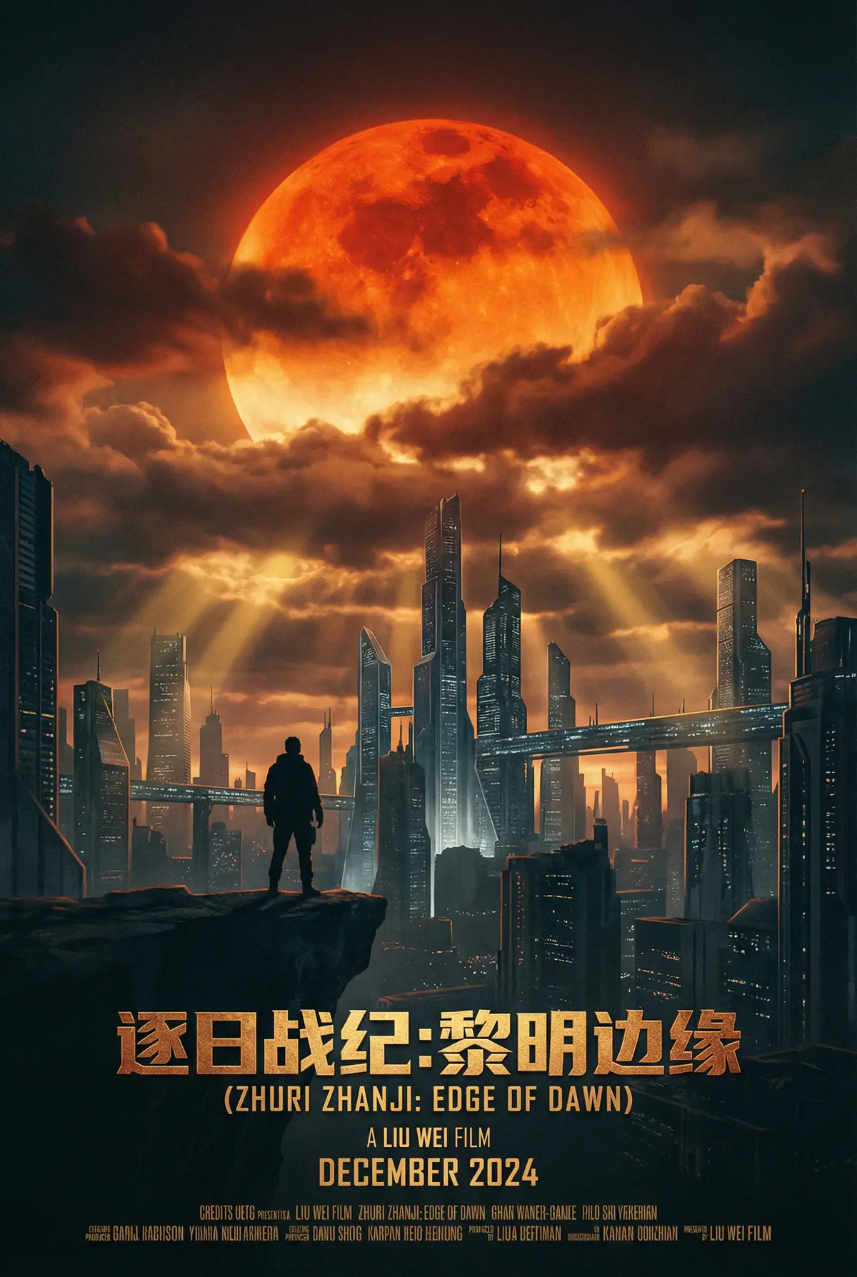 丝瓜视频 出品科幻巨制《逐日战纪》电影海报